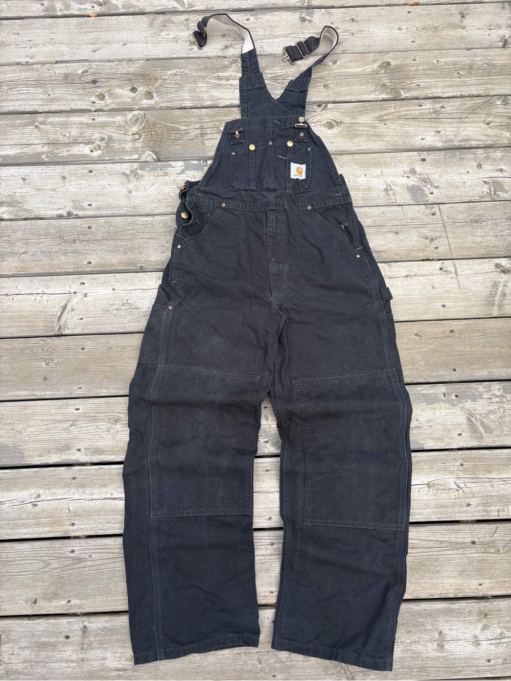 Vintage carhartt bib overalls 32X32